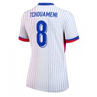 Echipament fotbal Franţa Aurelien Tchouameni #8 Tricou Deplasare European 2024 pentru femei maneca scurta